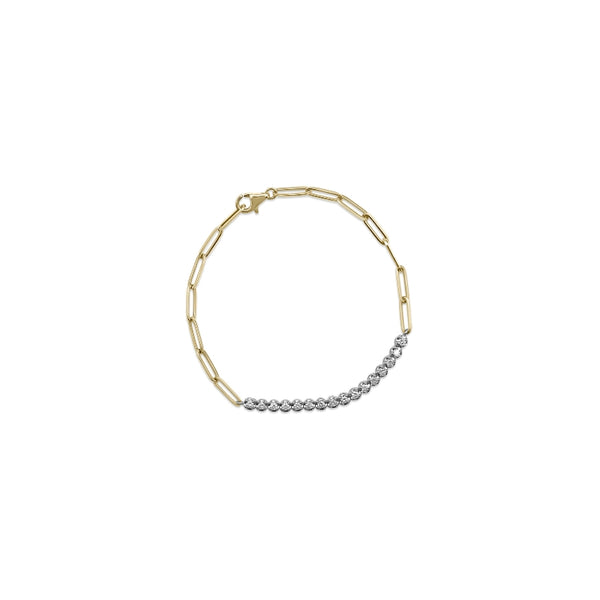Paper clip tennis bracelet